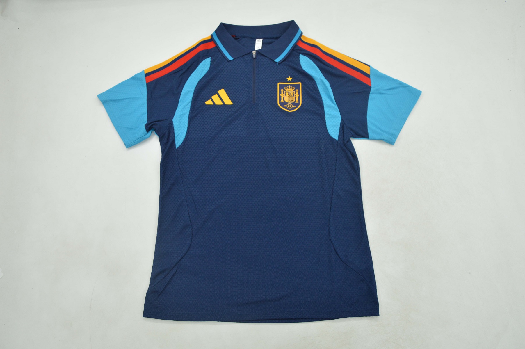 AAA Quality Spain 26/27 Dark Blue Polo Shirts(Player)